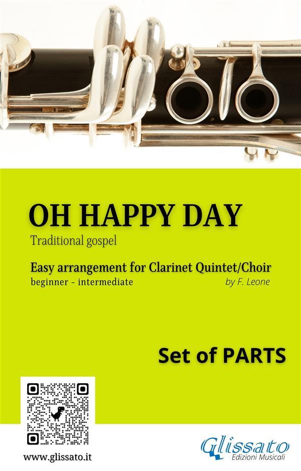 Oh Happy Day - Clarinet Quintet/Choir (set of 10 parts)