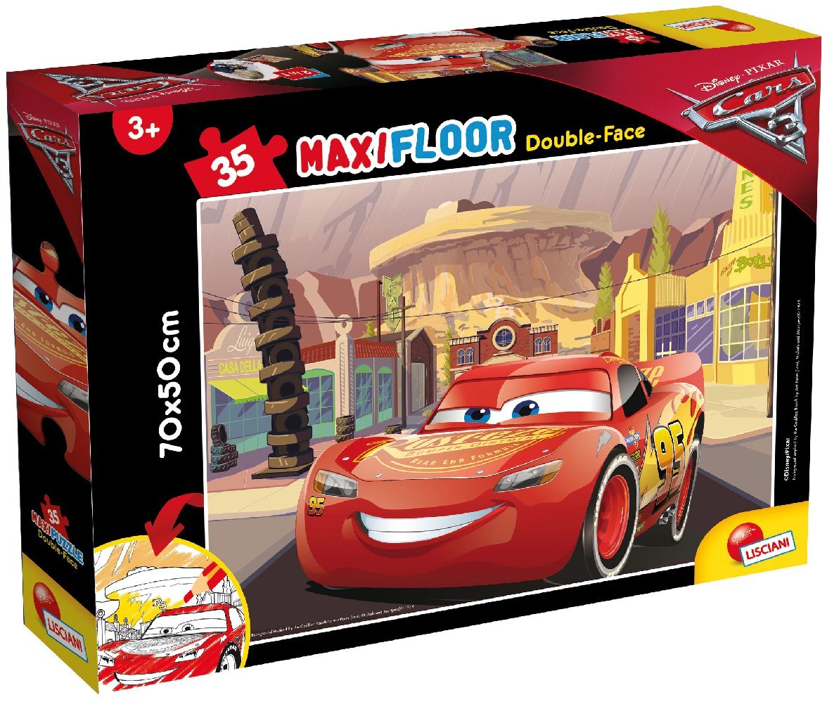 LiscianiGiochi Disney Puzzle Df Maxi Floor 35 Cars 3 - Go! Go! Go! (Puzzle)
