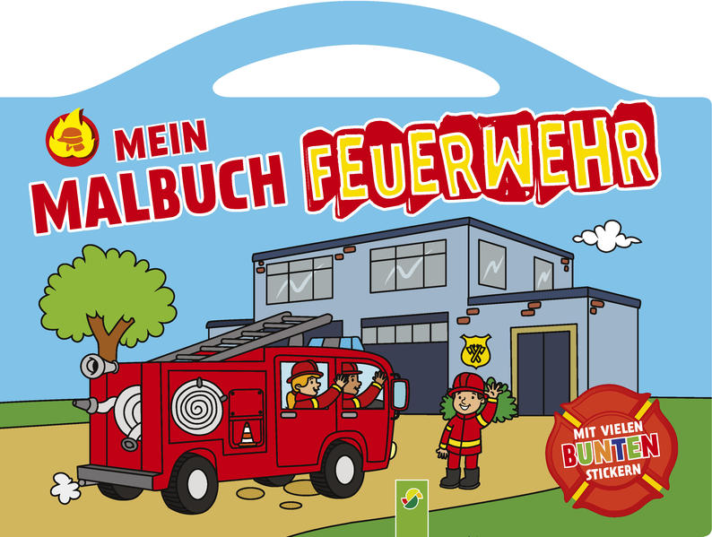 Image of Mein Malbuch Feuerwehr mit vielen bunten Stickern