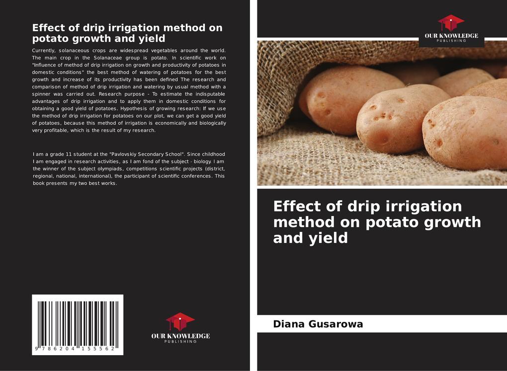Effect of drip irrigation method on potato growth and yield