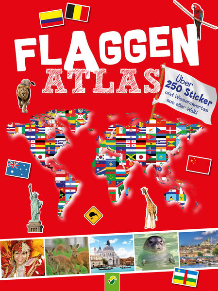 Image of Flaggen Atlas mit Stickern für Kinder ab 6 Jahren