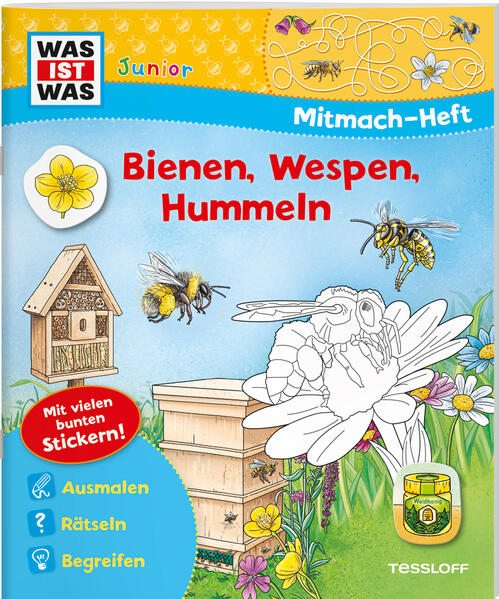 WAS IST WAS Junior Mitmach-Heft Bienen Wespen Hummeln