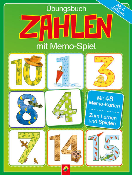 Image of Übungsbuch Zahlen mit Memo-Spiel für Kinder ab 4 Jahren