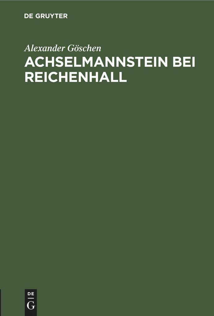 Achselmannstein bei Reichenhall