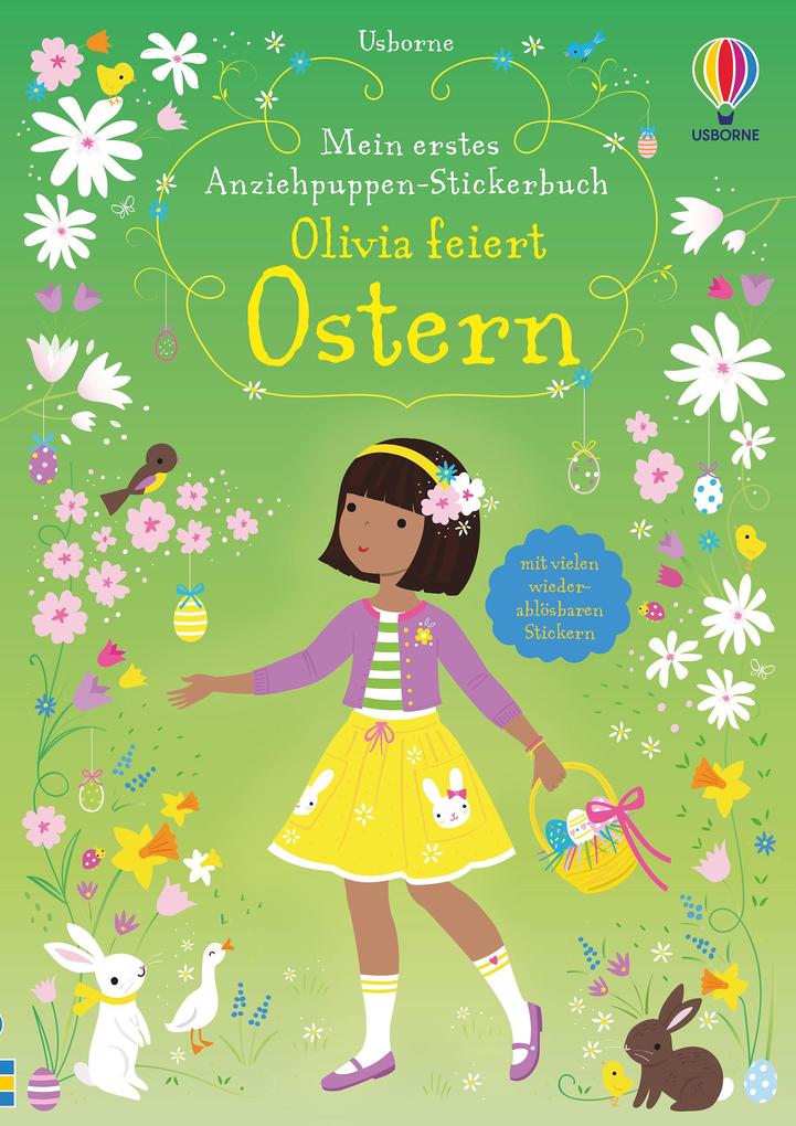 Mein Erstes Anziehpuppen-stickerbuch: Olivia Feiert Ostern | Fiona