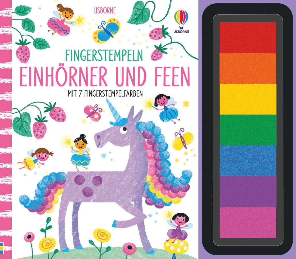 Usborne Publishing Fingerstempeln: Einhörner Und Feen, Kinderbücher Von Fiona Watt - Bild 4