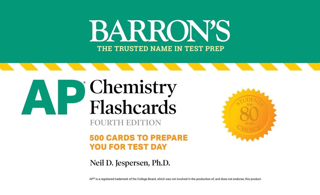 AP Chemistry Flashcards Fourth Edition: Up-to-Date Review and Practice