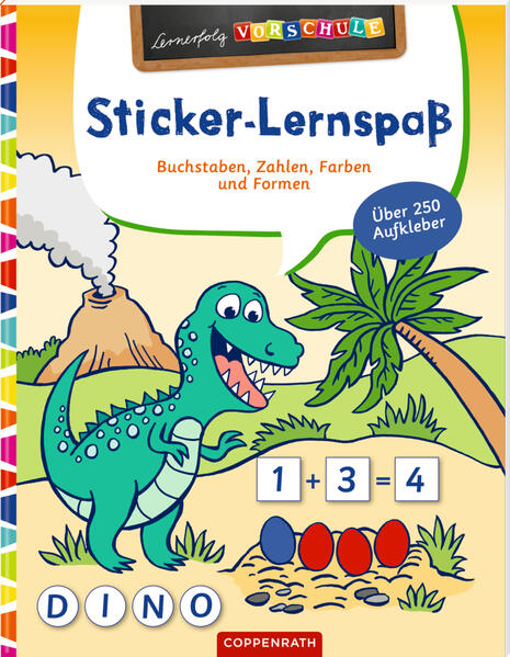 Image of Coppenrath - Lernerfolg Vorschule: Sticker-Lernspaß Dinosaurier