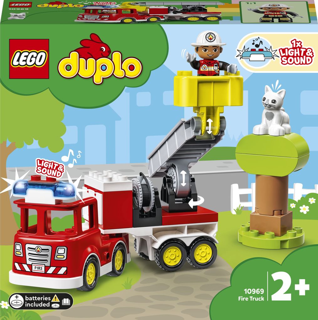 Image of 10969 DUPLO Feuerwehrauto, Konstruktionsspielzeug