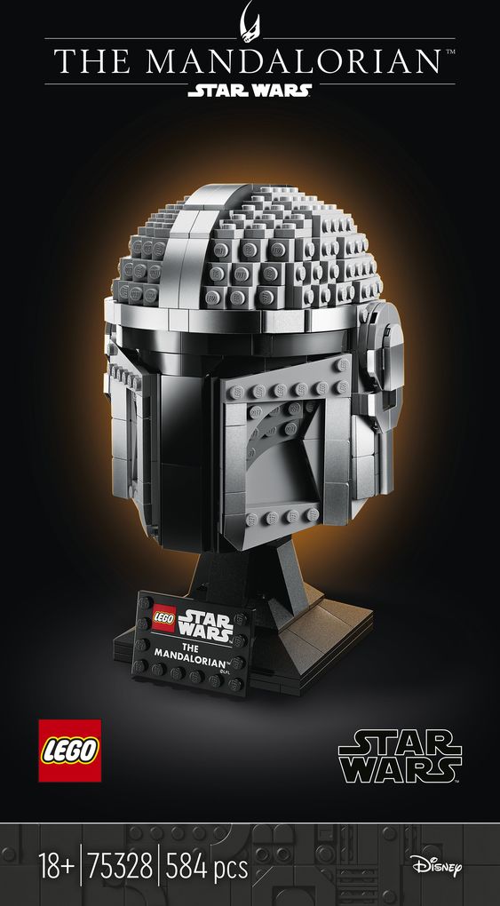 Image of 75328 Star Wars Mandalorianer Helm, Konstruktionsspielzeug