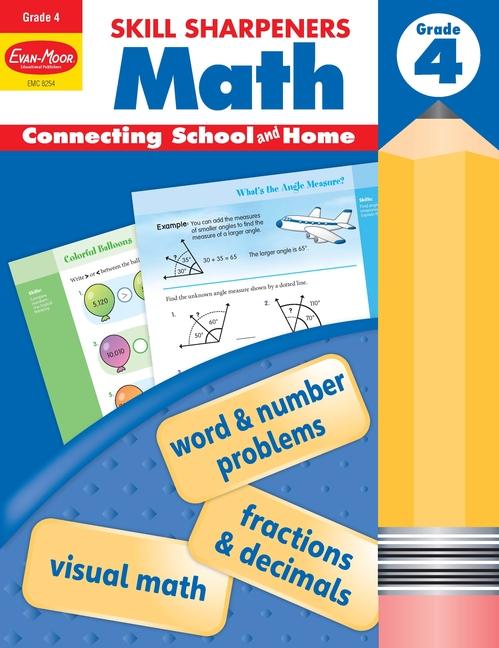 Skill Sharpeners: Math Grade 4 Workbook