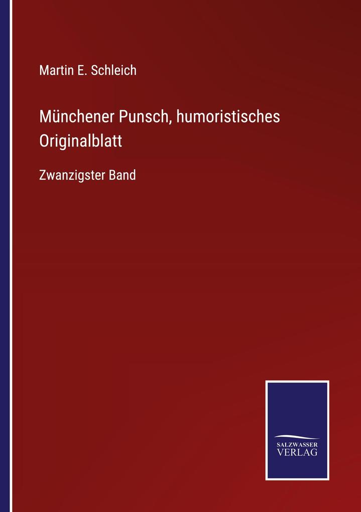 Münchener Punsch humoristisches Originalblatt