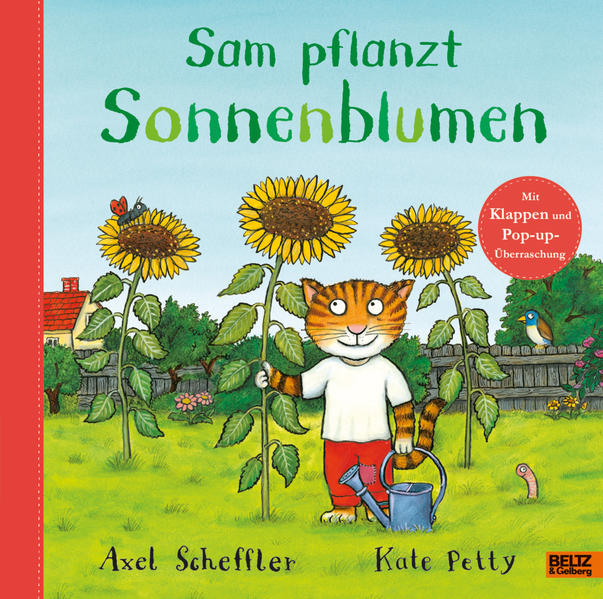 Image of Sam pflanzt Sonnenblumen