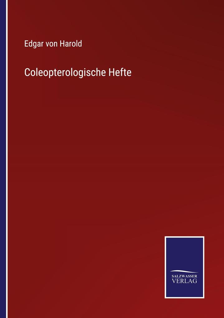 Coleopterologische Hefte