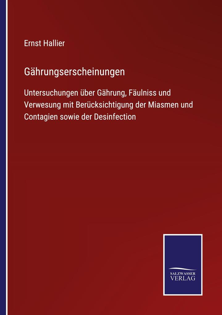 Gährungserscheinungen