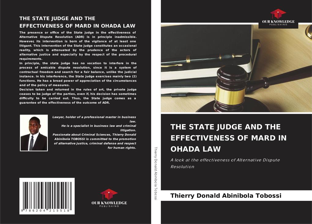 THE STATE JUDGE AND THE EFFECTIVENESS OF MARD IN OHADA LAW