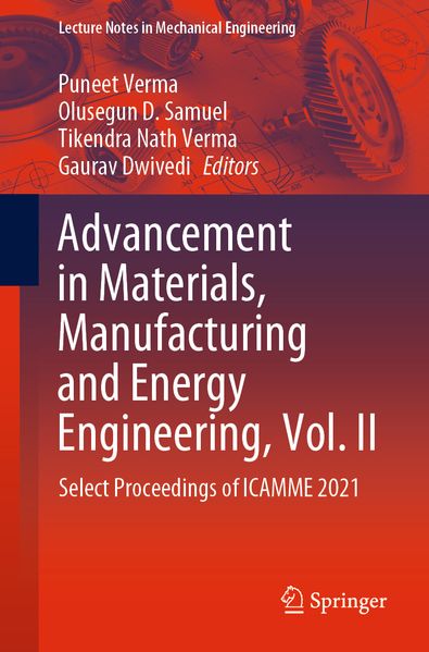 Advancement in Materials Manufacturing and Energy Engineering Vol. II