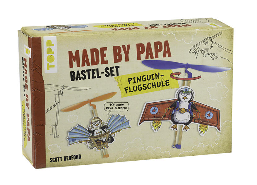 Image of Buch - Made by Papa Bastel-Set Pinguin-Flugschule