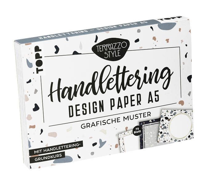 Image of Handlettering Design Paper Block Terrazzo A5