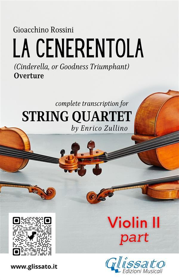 Violin II part of La Cenerentola overture for String Quartet