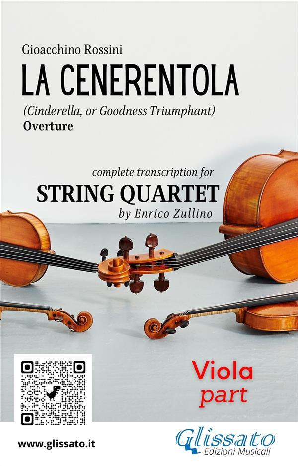 Viola part of La Cenerentola overture for String Quartet