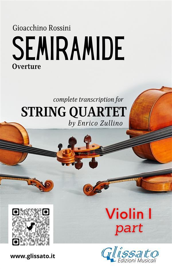 Violin I part of Semiramide overture for String Quartet