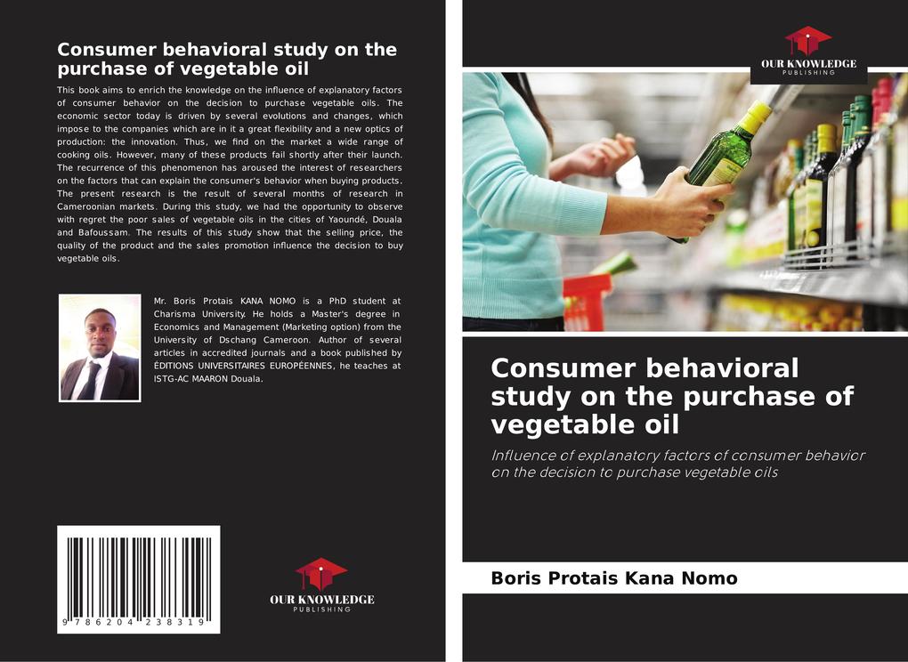 Consumer behavioral study on the purchase of vegetable oil