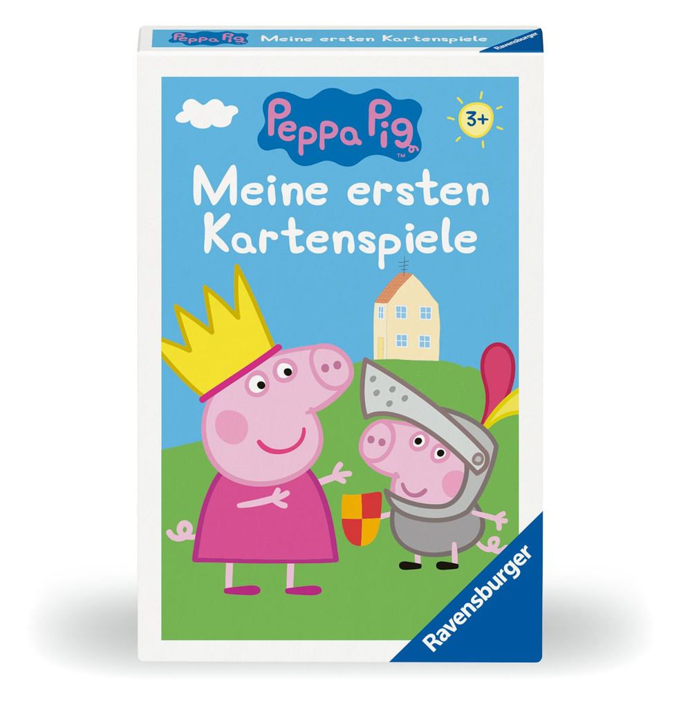 Peppa Pig Meine ersten Kartenspiele von Ravensburger 20820 Quartett Schwarzer Peter und Paare suchen für Peppa-Fans ab 3 Jahren