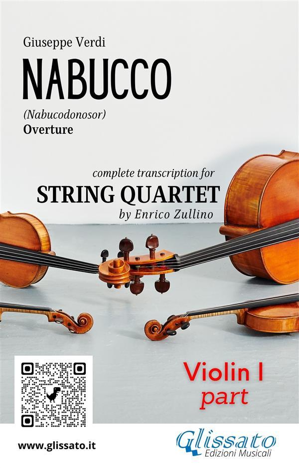 Violin I part of Nabucco overture for String Quartet