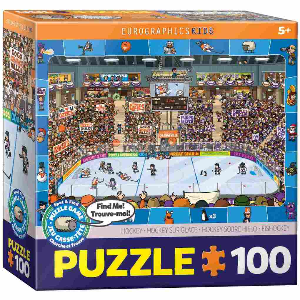 Eurographics 6100-0475 - Hockey - Suchen & Finden  Puzzle 100 Teile