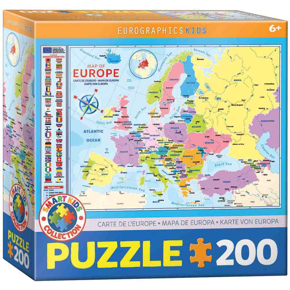 Eurographics 6200-5374 - Europakarte  Puzzle 200 Teile