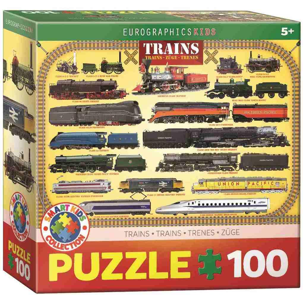 Eurographics 6100-0090 - Züge Puzzle 100 Teile