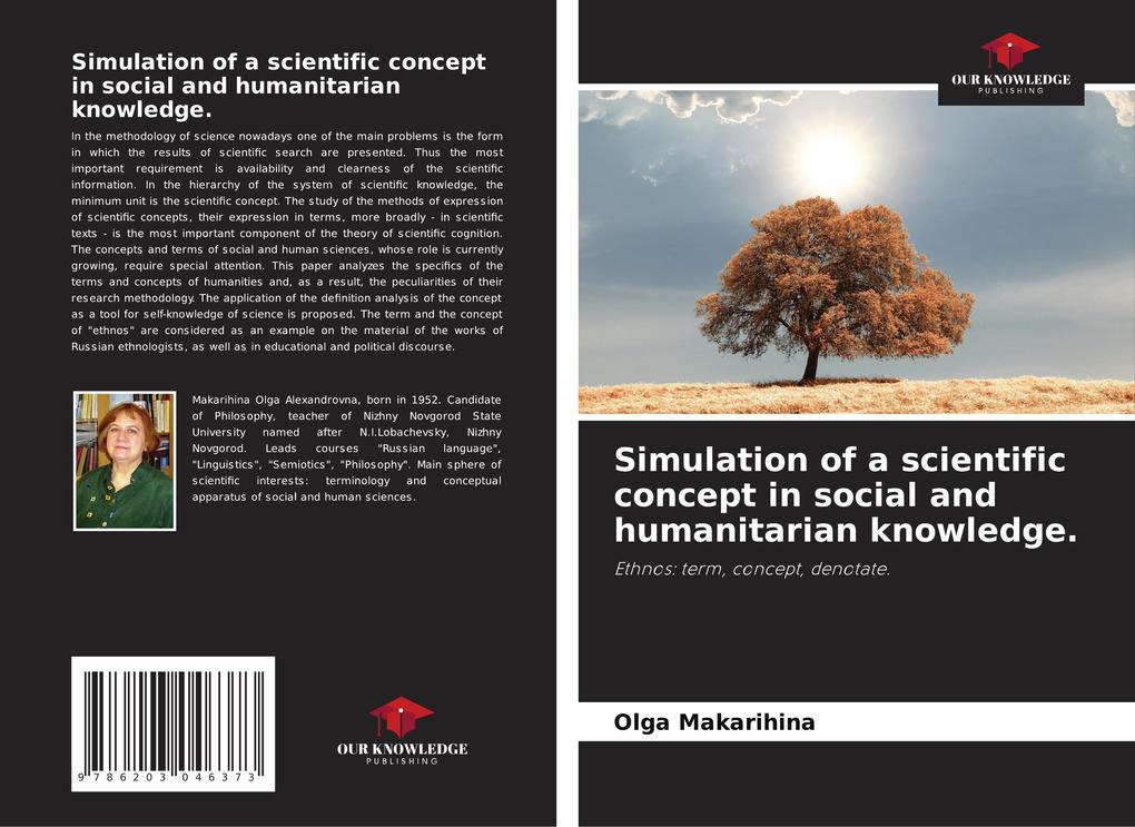 Simulation of a scientific concept in social and humanitarian knowledge.