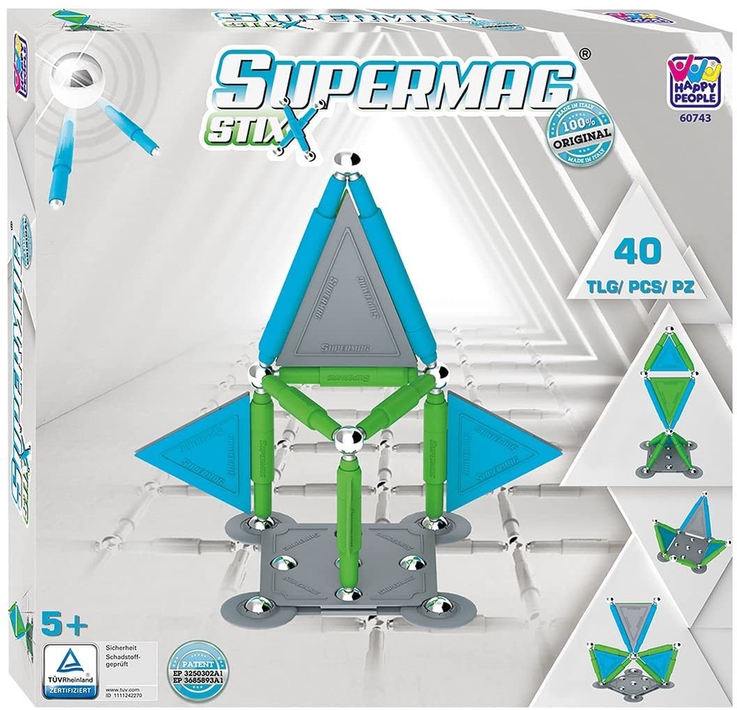 Supermag 60743 - Supermag Stix Magnetspielzeug 40 Teile