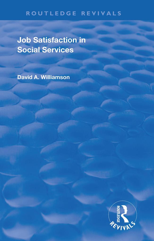 Job Satisfaction in Social Services