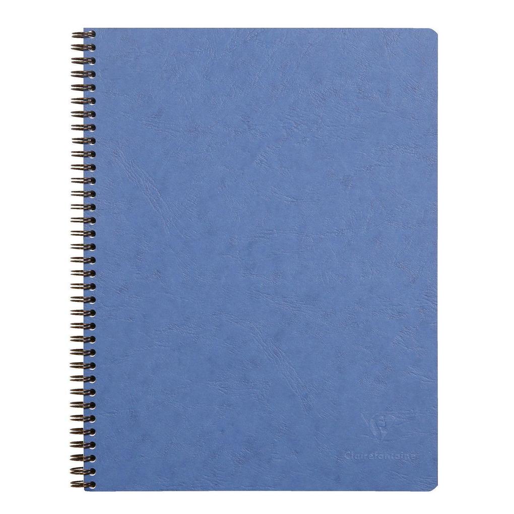 Age Bag Collegeblock mit Doppelspirale A4+ 80 Blatt abtrennbar perforiert 4-fach gelocht kariert Einband blau