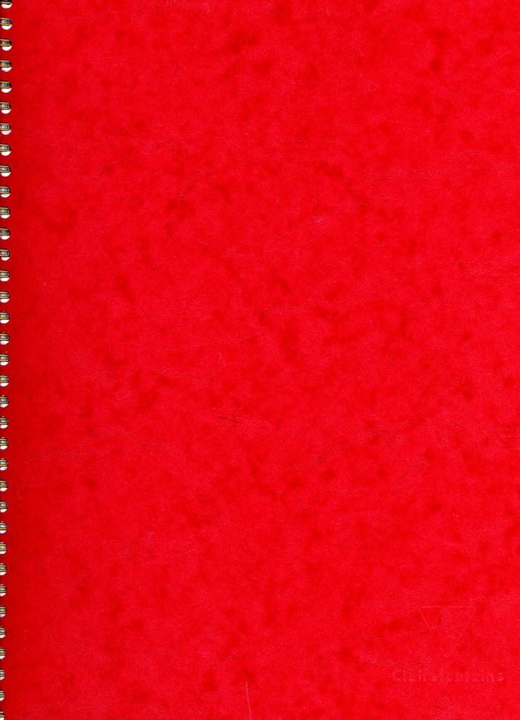 Age Bag Collegeblock mit Doppelspirale A4+ 80 Blatt abtrennbar perforiert 4-fach gelocht kariert Einband rot