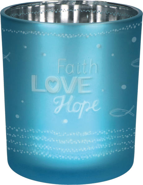 Faith - Love - Hope. Glaswindlicht
