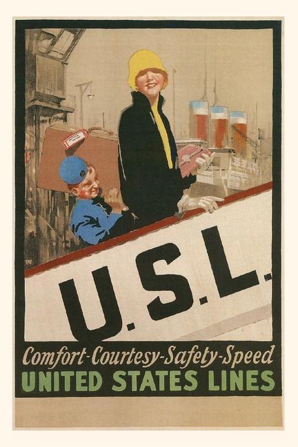 Vintage Journal USL Travel Poster