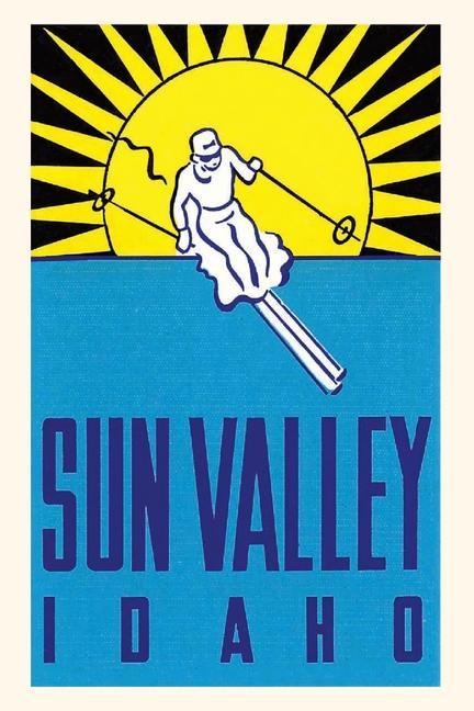 Vintage Journal Sun Valley Skier Graphic Poster
