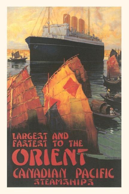 Vintage Journal Ocean Liner to The Far East Travel Poster