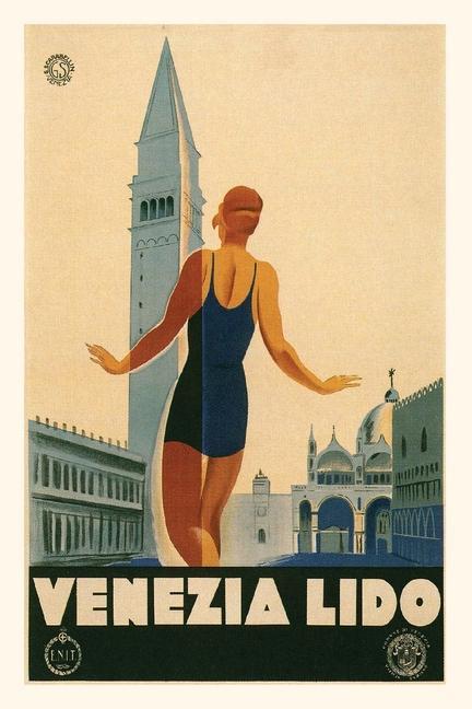 Vintage Journal Venice Italy Travel Poster
