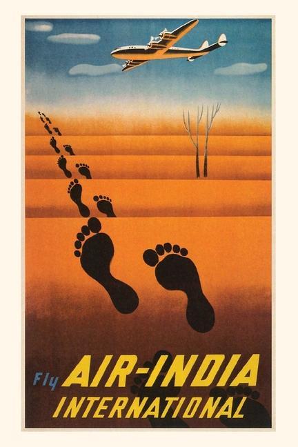 Vintage Journal Air India Travel Poster
