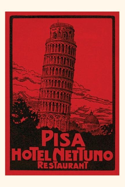 Vintage Journal Hotel Nettuno Pisa Poster