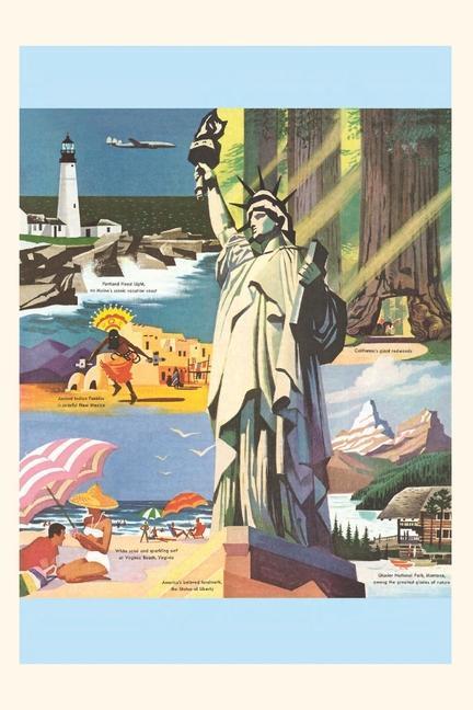 Vintage Journal Sceneries of the US Travel Poster