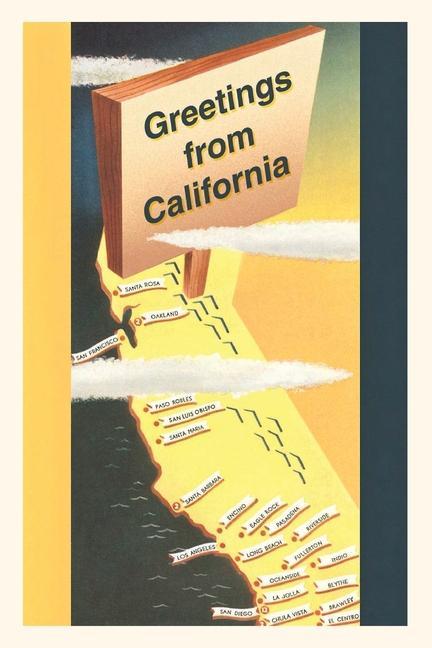 Vintage Journal Greetings from California
