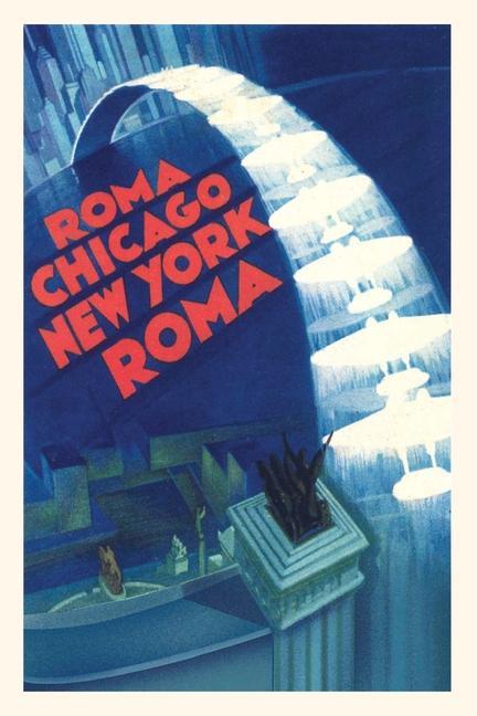 Vintage Journal Roma Chicago New York Roma Travel Poster