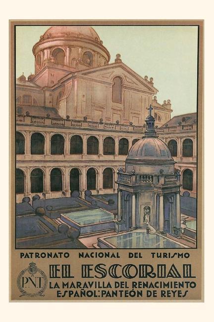Vintage Journal Escorial Spain Travel Poster