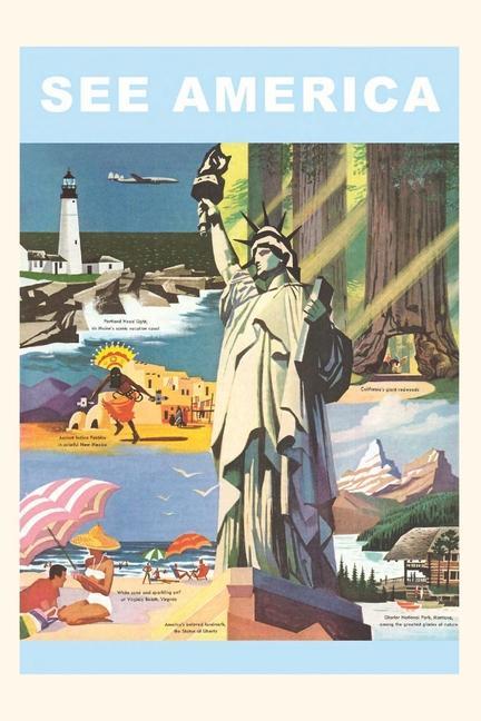 Vintage Journal See America Travel Poster