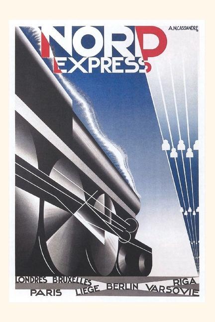 Vintage Journal Streamlined Train Poster